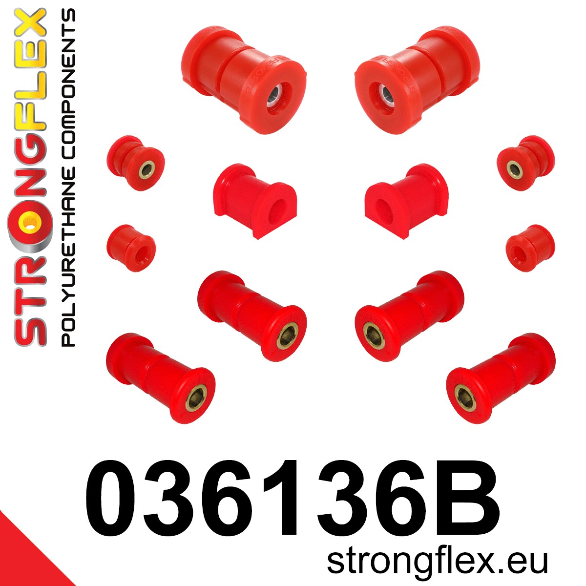 036136B: Rear suspension bush kit