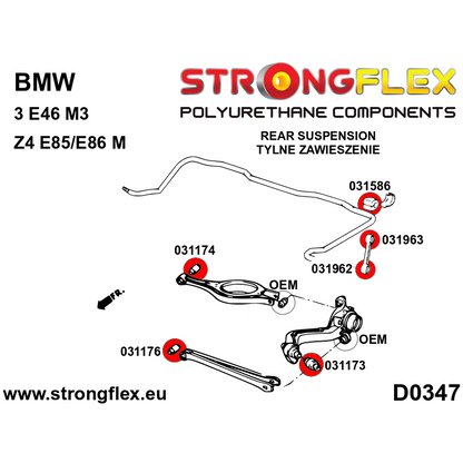 031173A: Rear trailing arm front bush SPORT