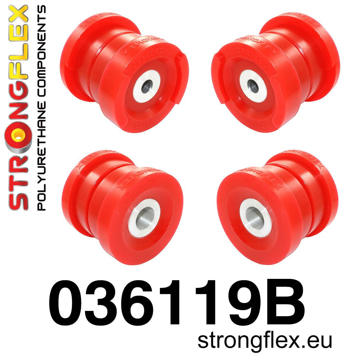 036119B: Rear beam mounting bushes kit