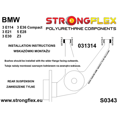 Rear Suspension Bush Kit – BMW E36 / Z3