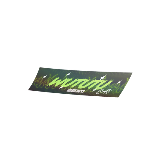 HOLO SLAP STICKER — Green